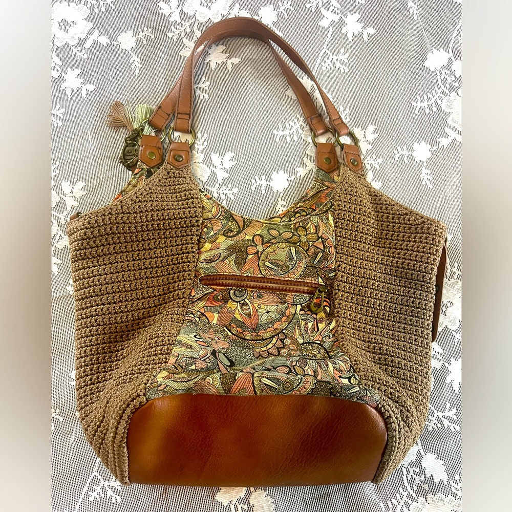 Brown and Tan Handbag
